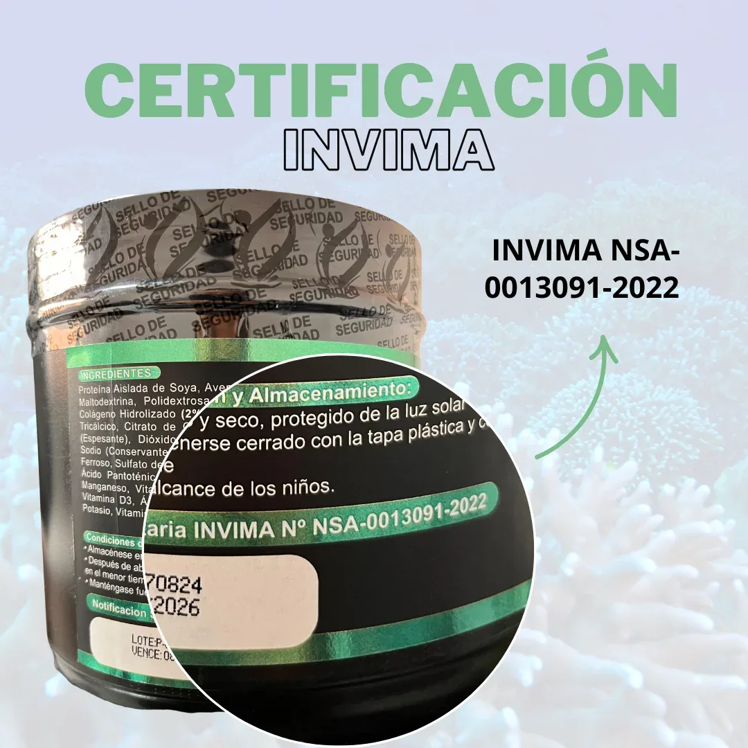 Colágeno marino Colagmar original con notificación sanitaria INVIMA NSA-0013091-2022, compra segura y envíos a toda Colombia